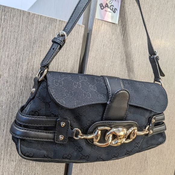 Gucci: Horsebit Chain Flap Bag - Picture 1 of 16
